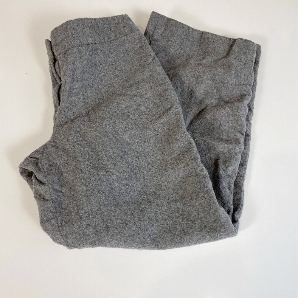 Escada Womens Wool Blend Cropped Trouser Gray Size 38 Mid Rise Straight Leg
